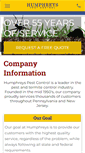 Mobile Screenshot of humphreyspestcontrol.com
